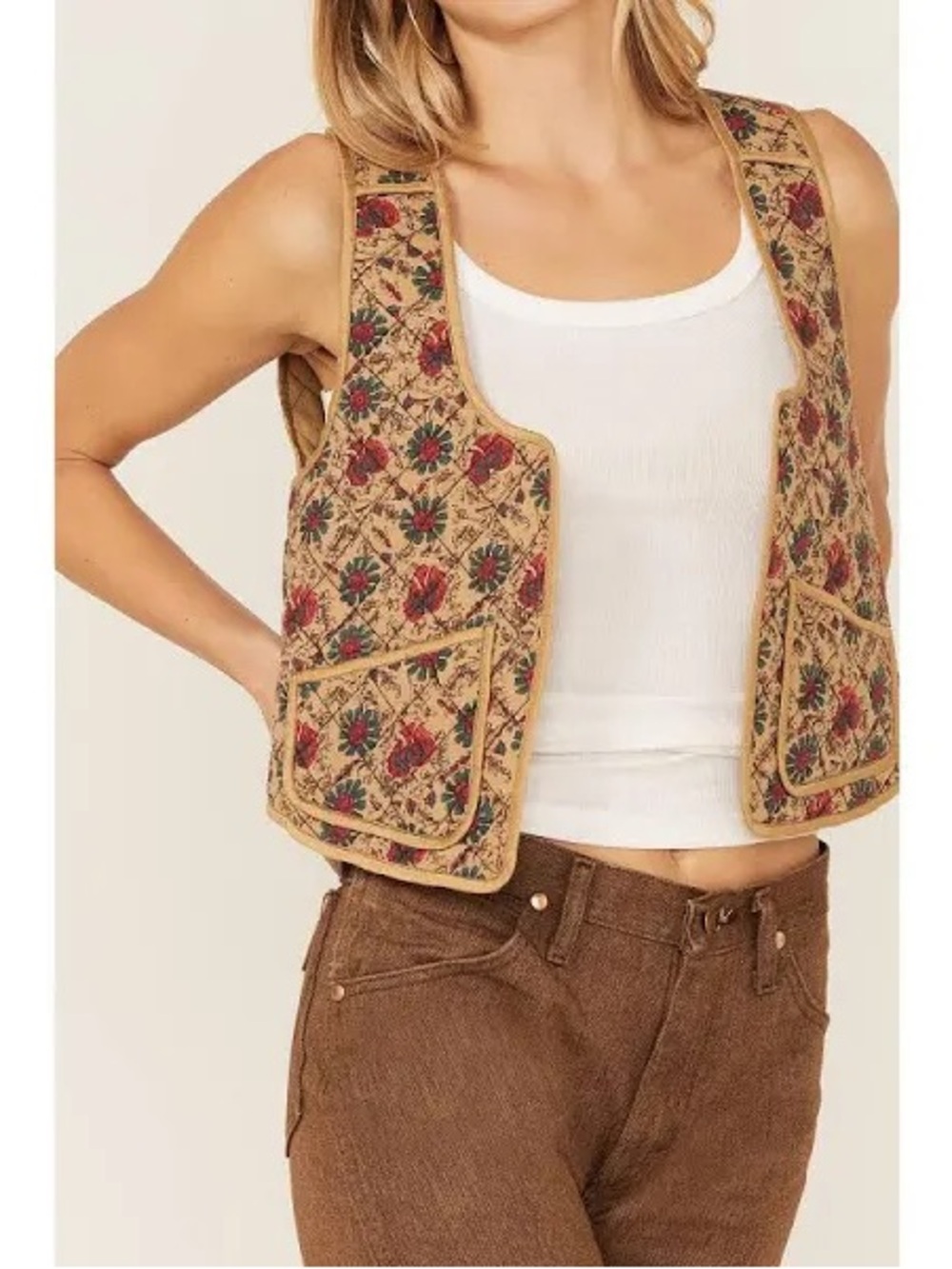 NWT Free People Kenzie Quilted Vest